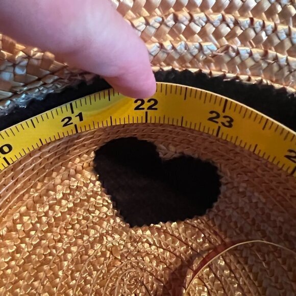 Vintage Black & Natural Straw Cloche Hat With Bow - Picture 7 of 8